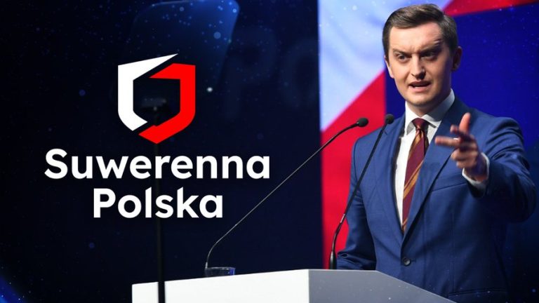 Młodsza partia rządząca zmienia markę przed wyborami, obiecując chronić Polskę przed „niemieckimi kolaborantami”