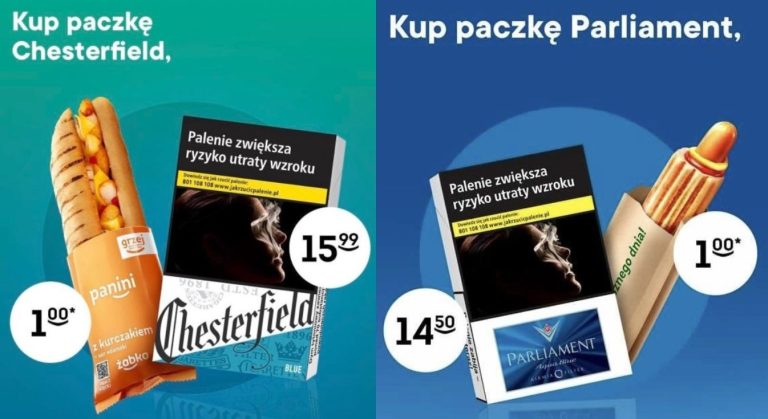 Polska sieć handlowa wycofuje ofertę „hot dogów i papierosów”.