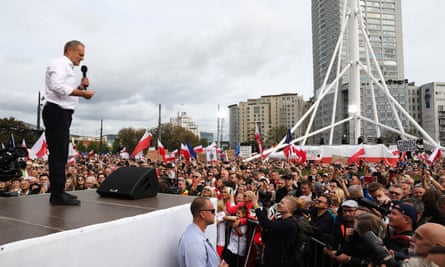 Nobel laureate urges Polish opposition to commit to progressive causes | Olga Tokarczuk