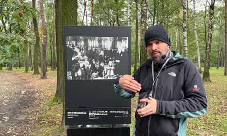 Paweł Sawicki, a guide at the Auschwitz Memorial.
