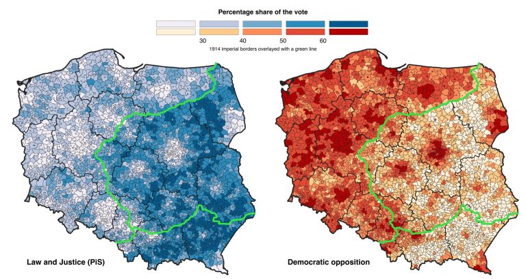 Do Poland’s 19th-century partitions still influence elections today?