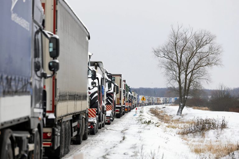 EU and Poland clash over resolving Polish truckers’ blockade of Ukraine border