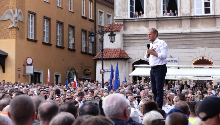 Current European elections as important as 1989, says Tusk at Warsaw rally