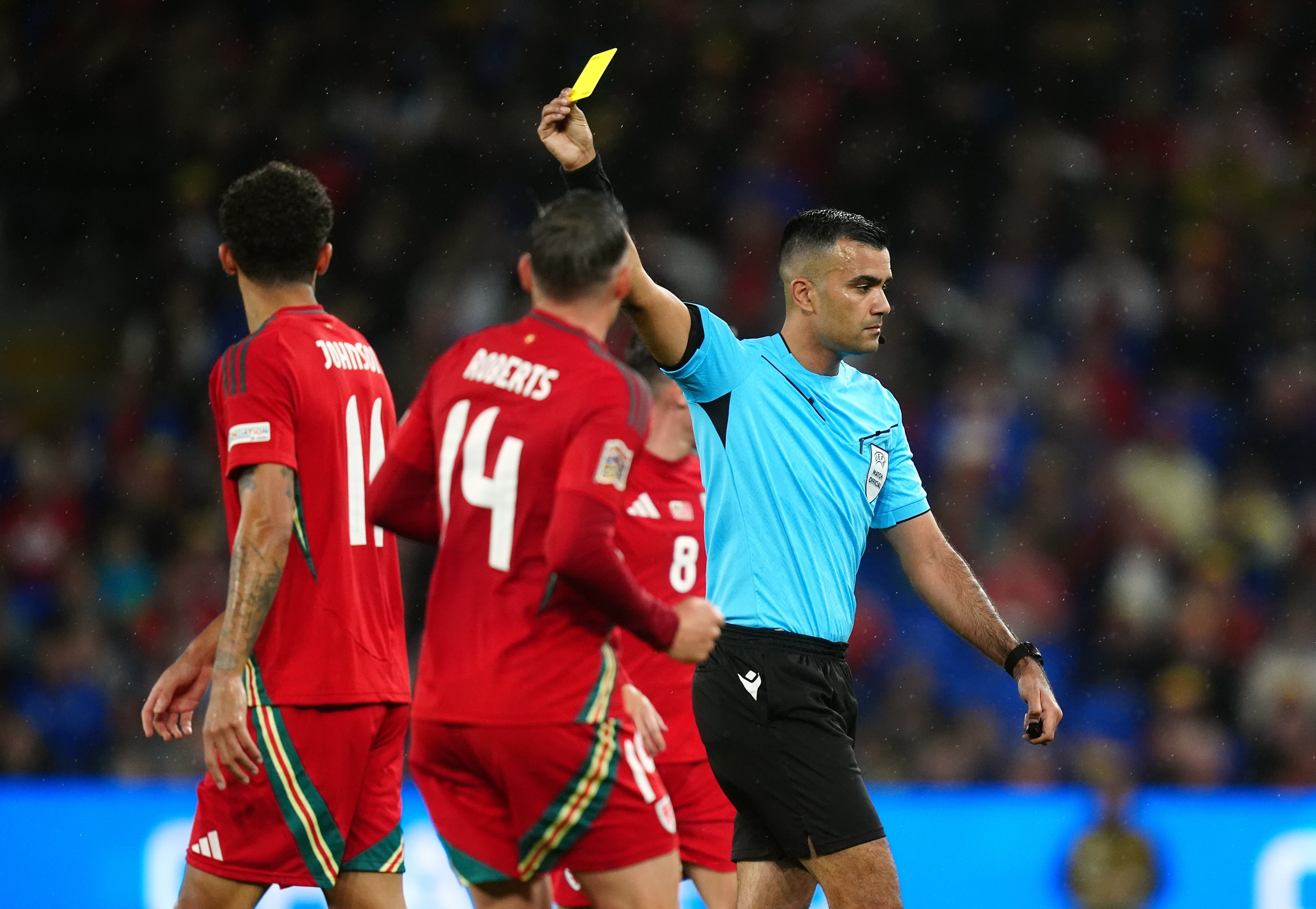 The game was physical with a frustrated Turkey side picking up cards before Baris Yilmaz was sent off.