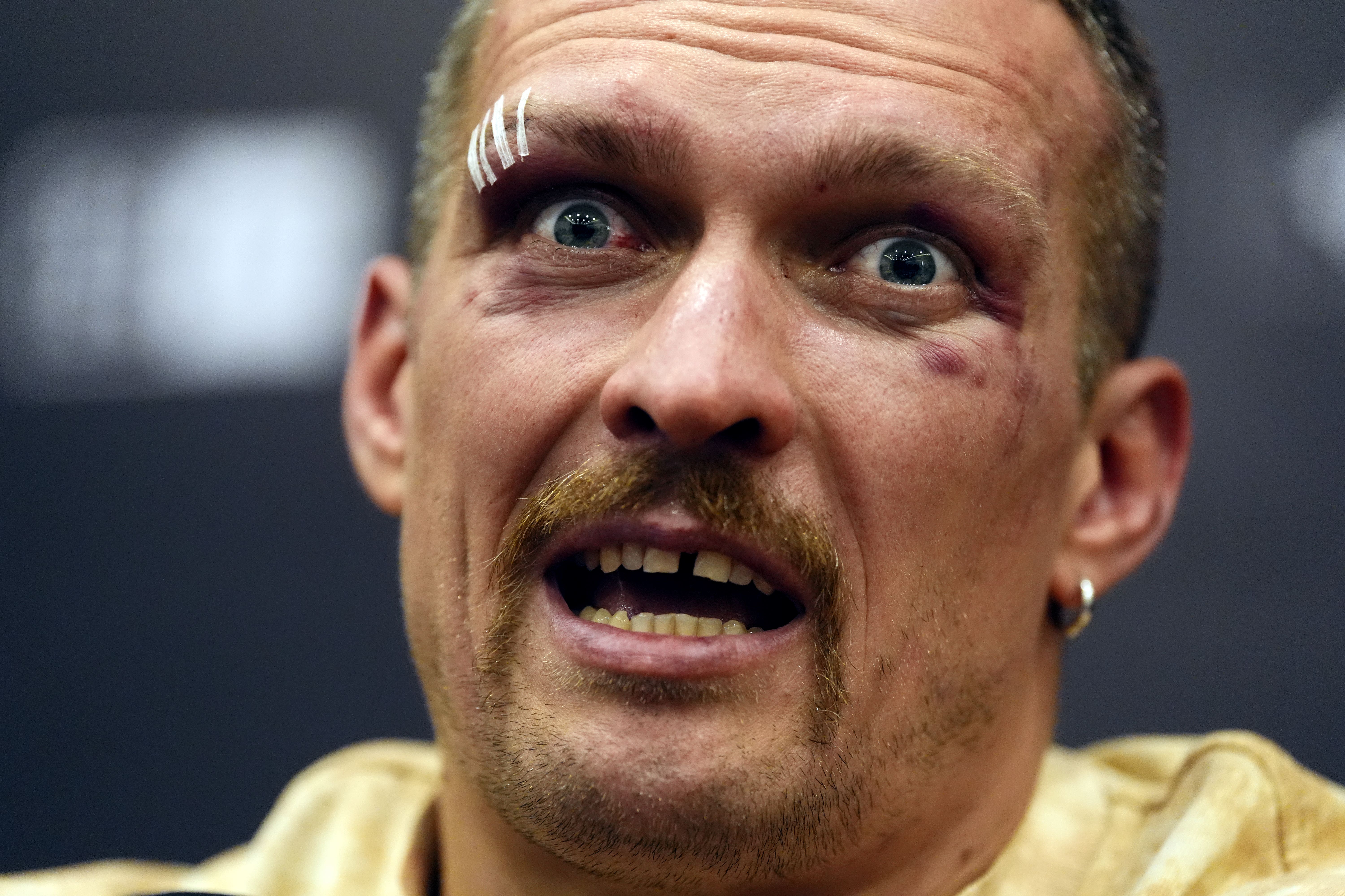 Oleksandr Usyk said being detained was a misunderstanding but did not provide more detail