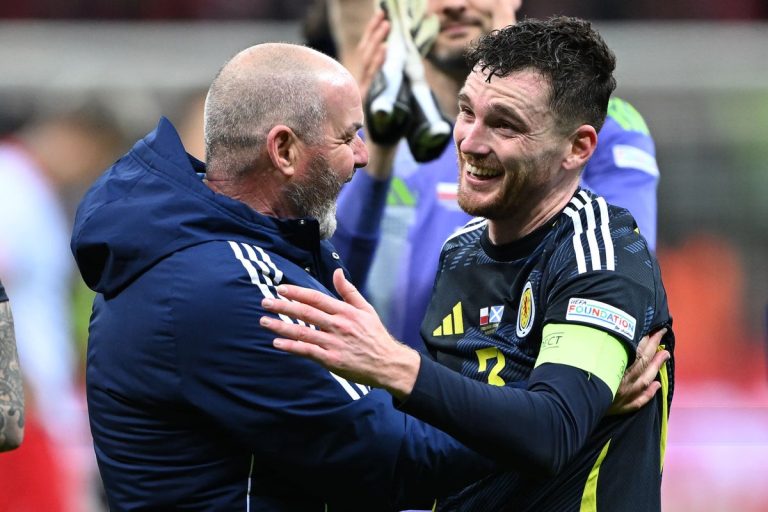 Andy Robertson marks 80th Scotland cap with stoppage-time winner in Poland