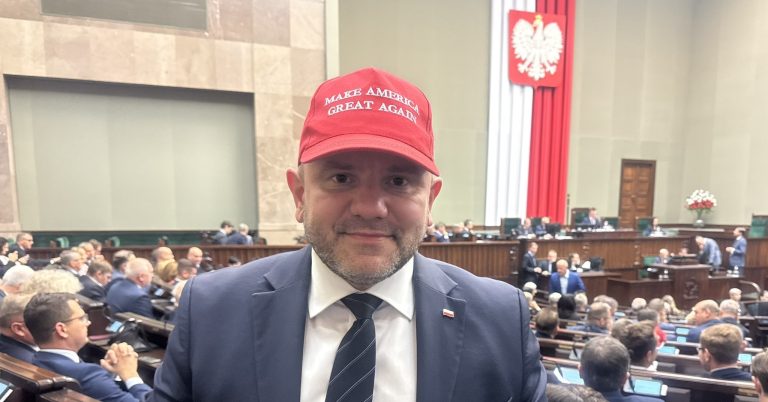 Polish opposition chant Trump’s name in parliament after US election victory